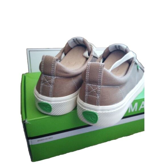 Cariuma Shoes OCA low Brown Burnt Sand Canvas Womens 6 Mens 4.5 Skate Shoe New - Picture 5 of 6